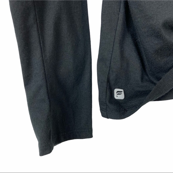 Fabletics Switch Back Tee Sz Large Black Open Back - Picture 7 of 9